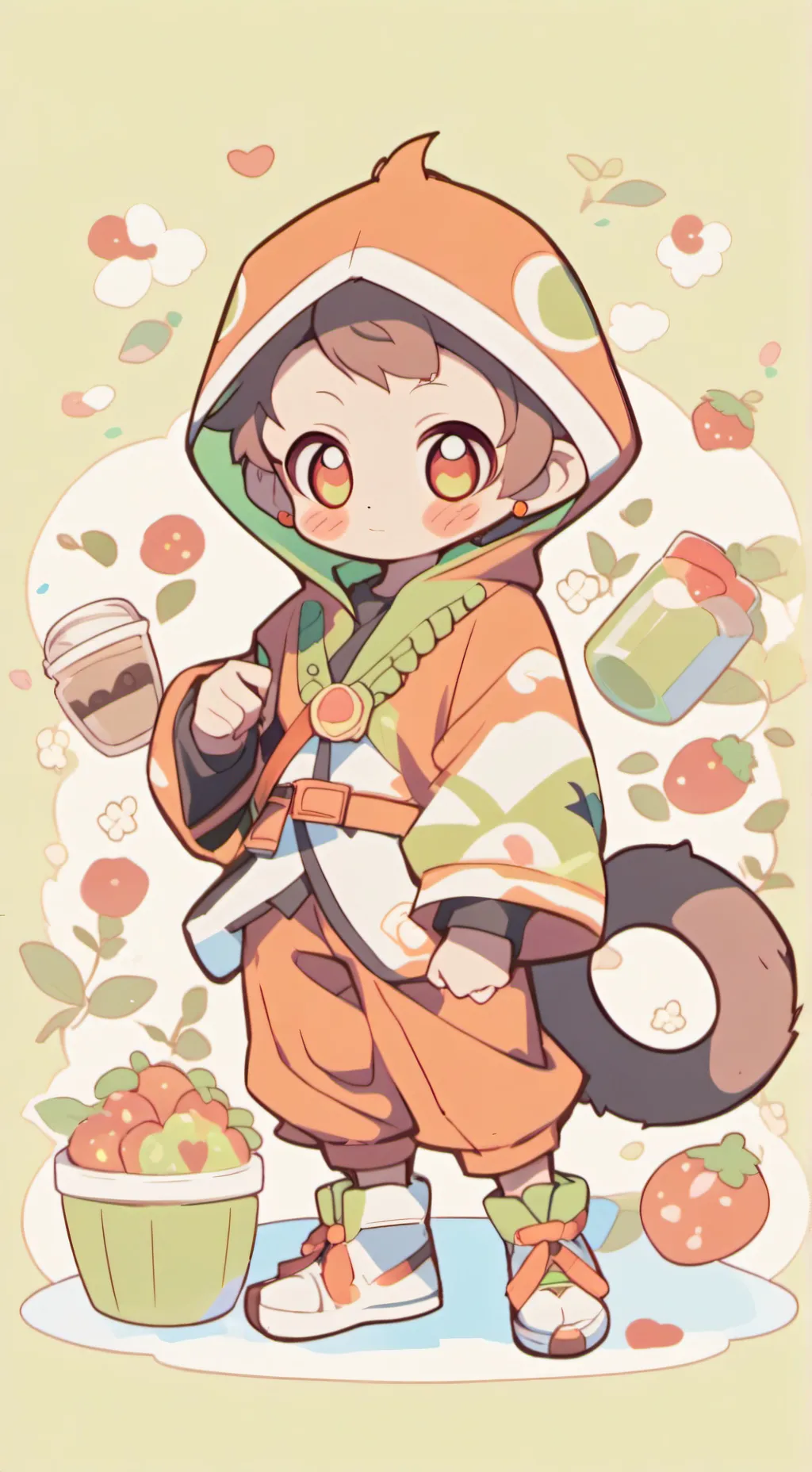 ai character: Macaque lmk  background