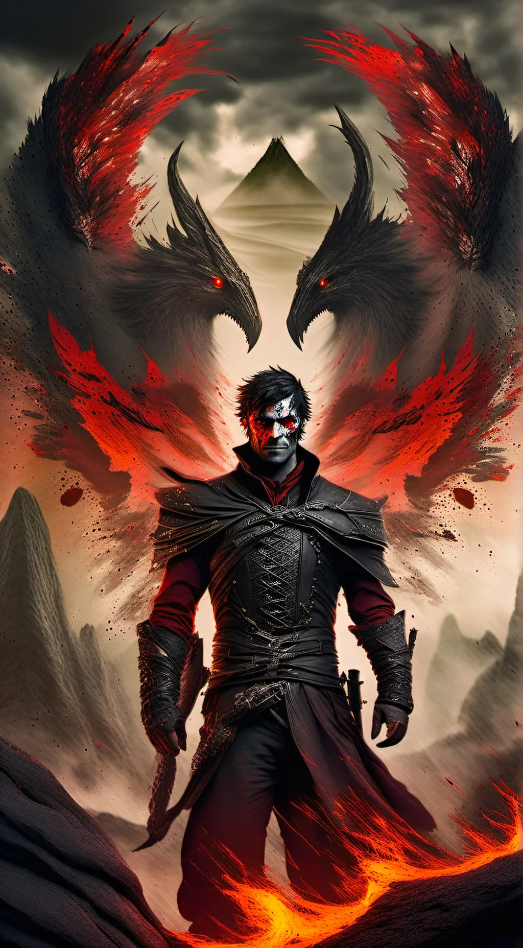 ai character: Lucifer  background