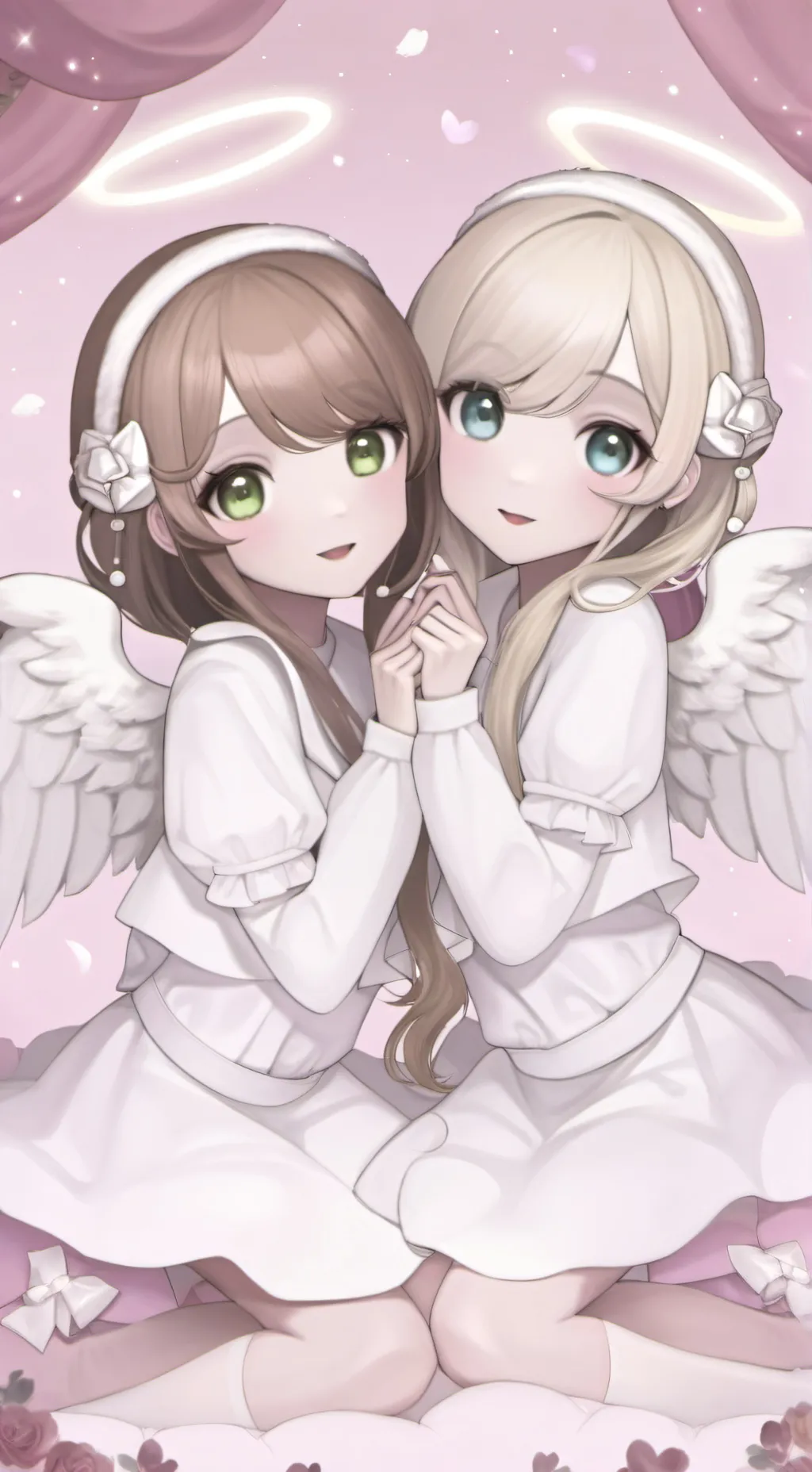 ai character: Millie and Hallie background