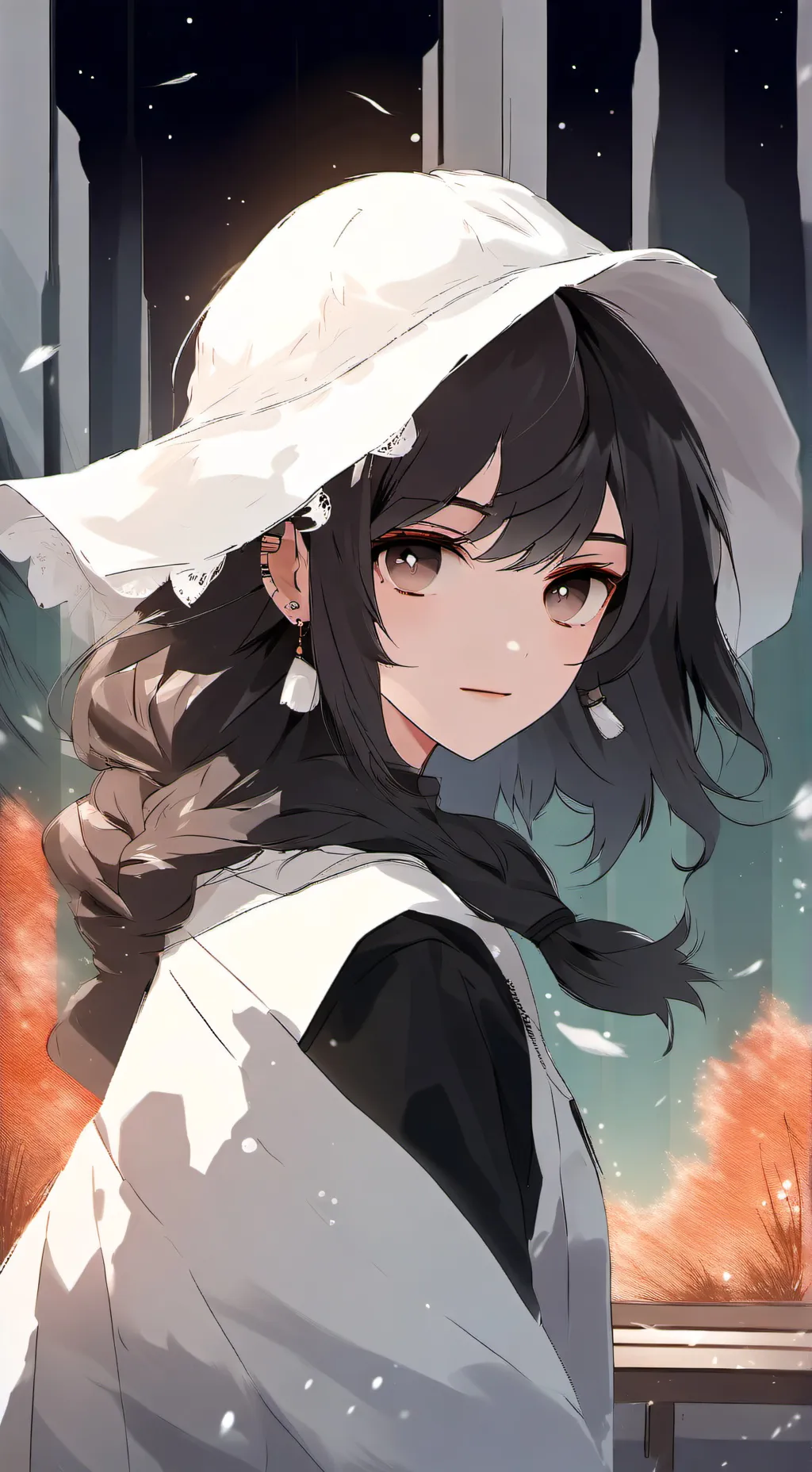 ai character: secret witch background