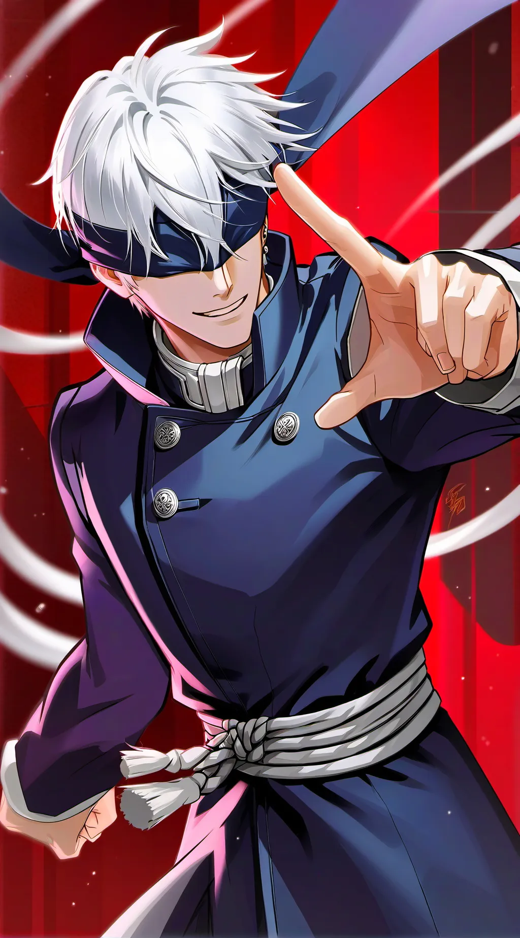ai character: Gojo Satoru background