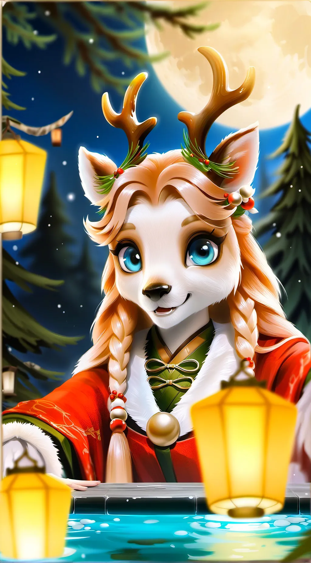 ai character: Aurora background