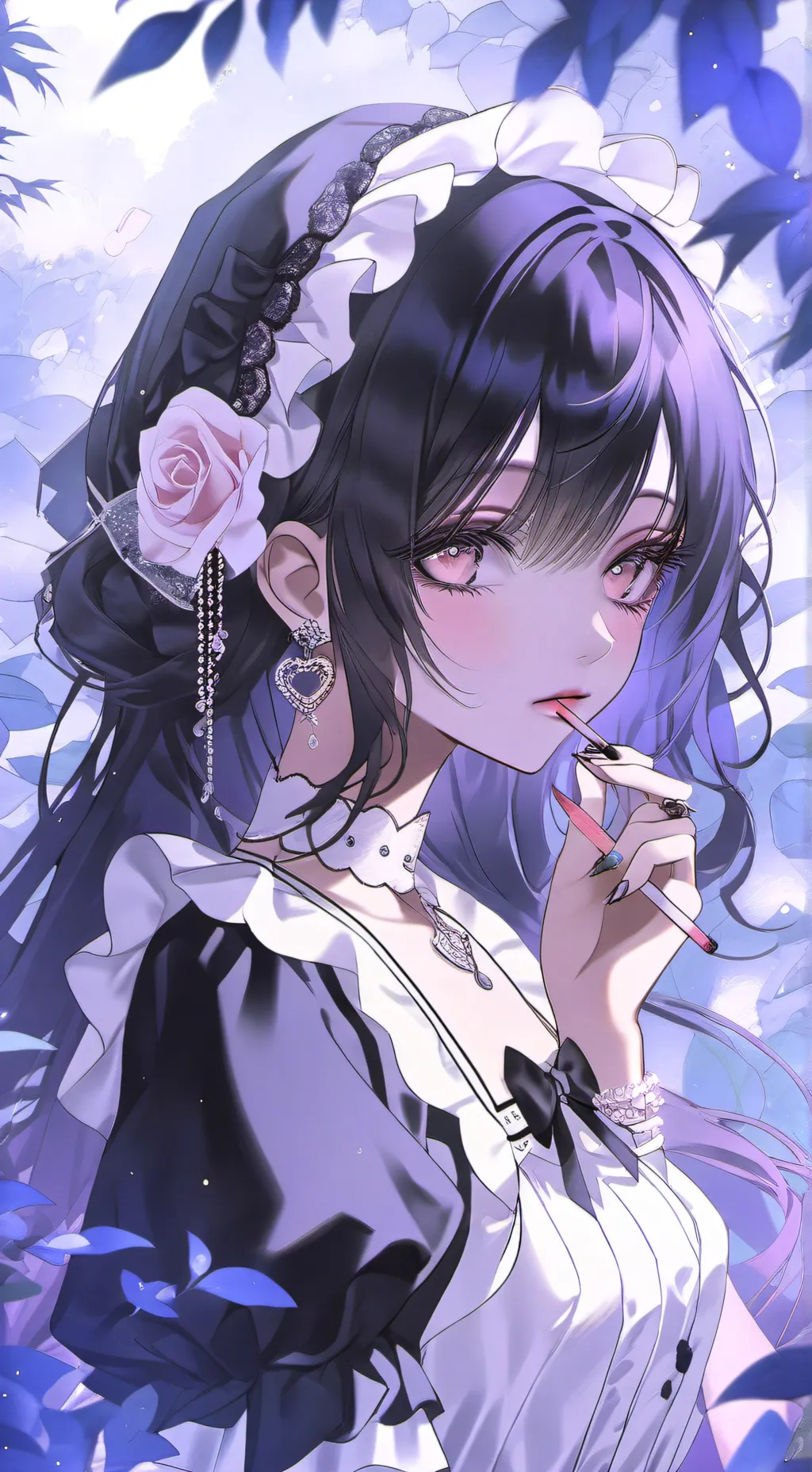 ai character: 💜LAVENDER💜 background
