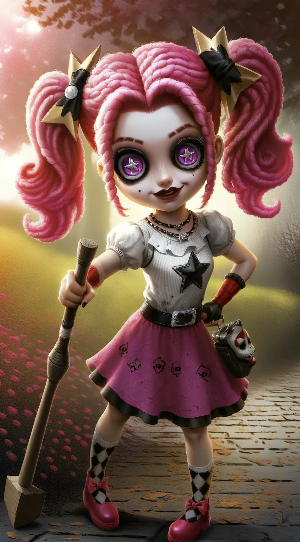 ai character: summer background