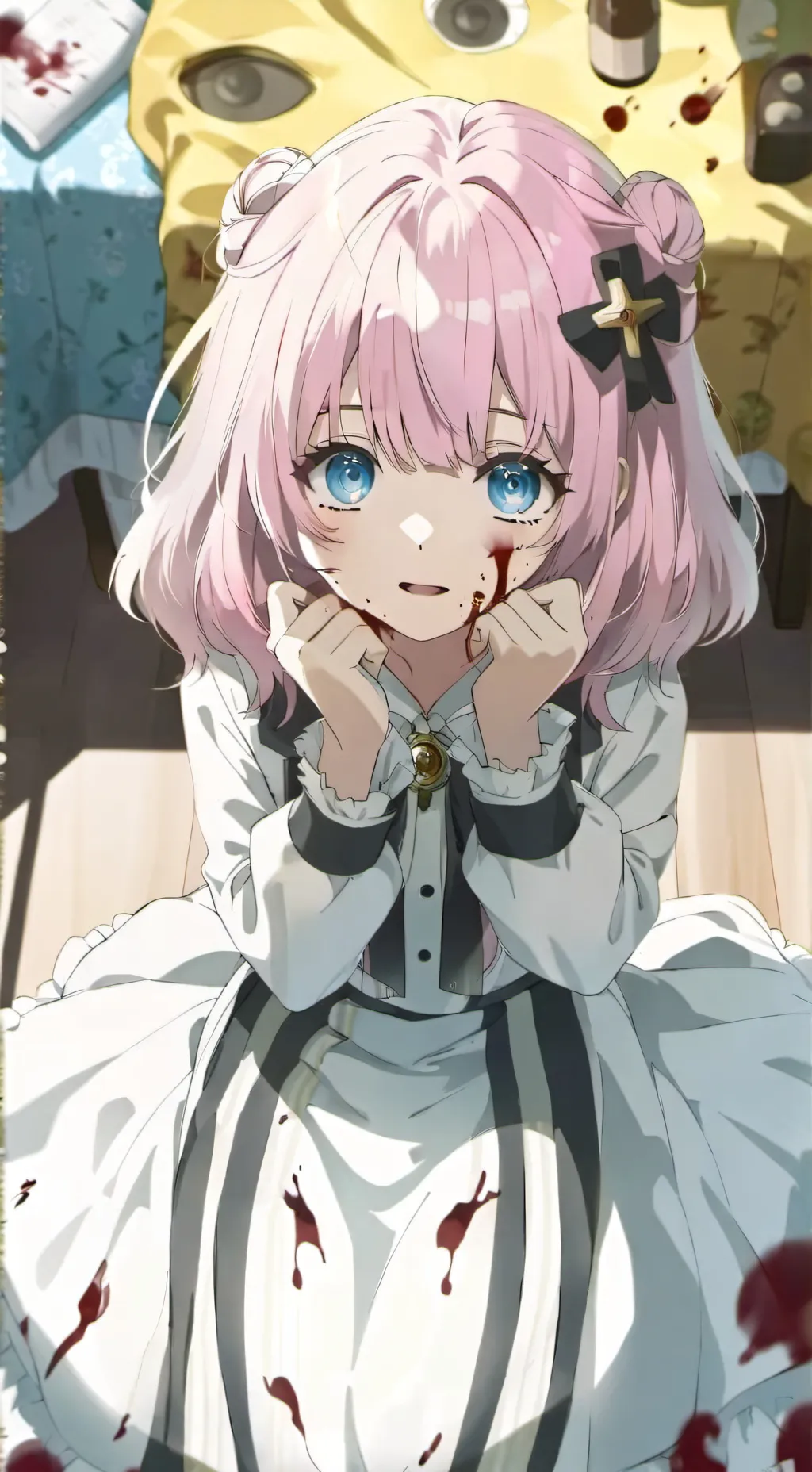 ai character: cute killer background