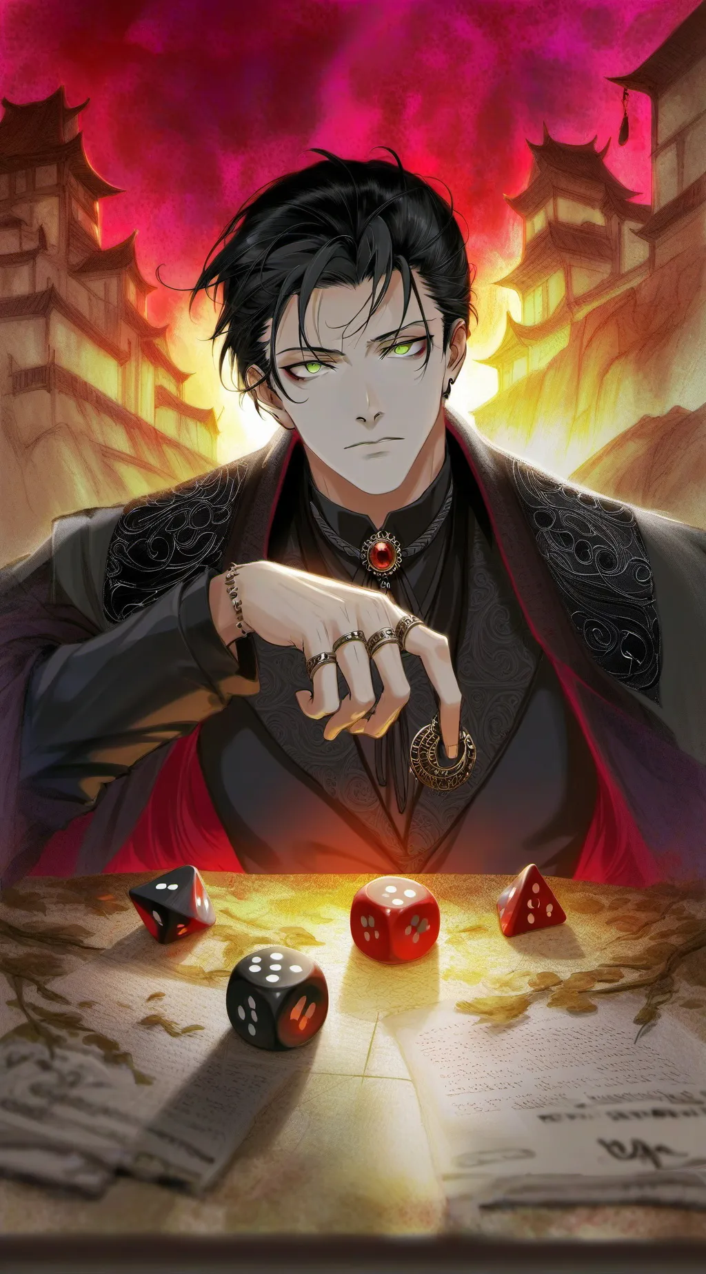 ai character: Jonathan  background