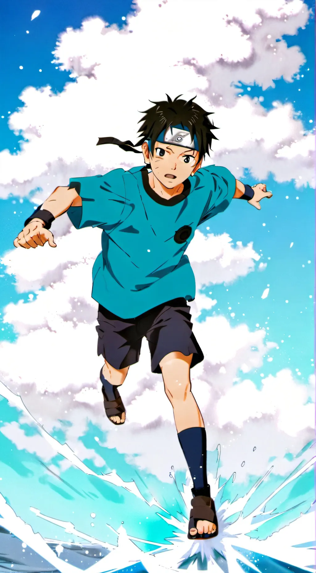 ai character: iruka as a kid background