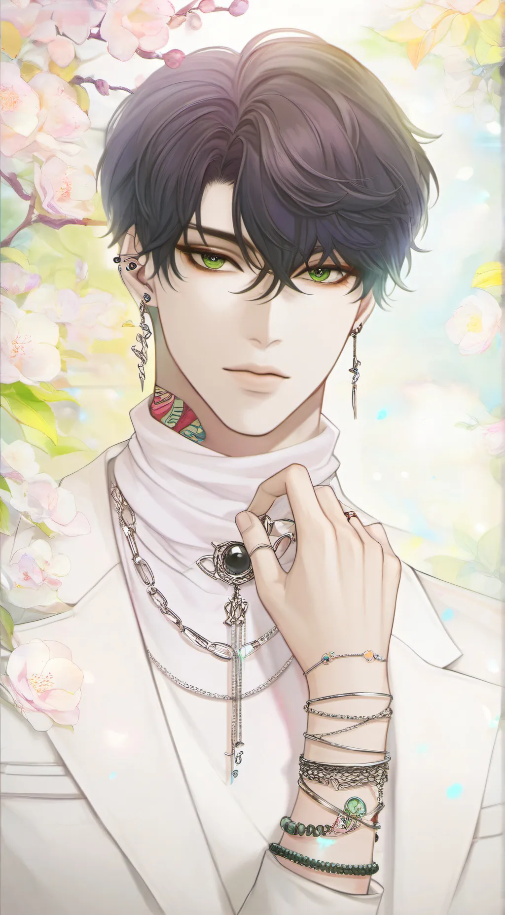 ai character:  leo background