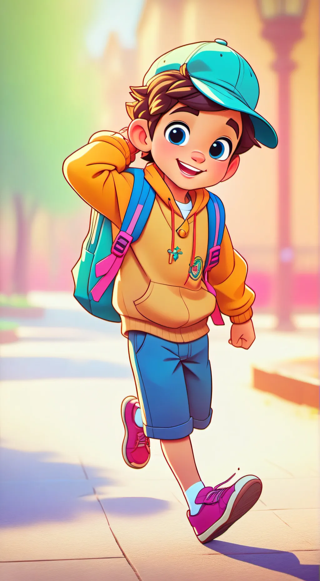 ai character: Klein elementary background
