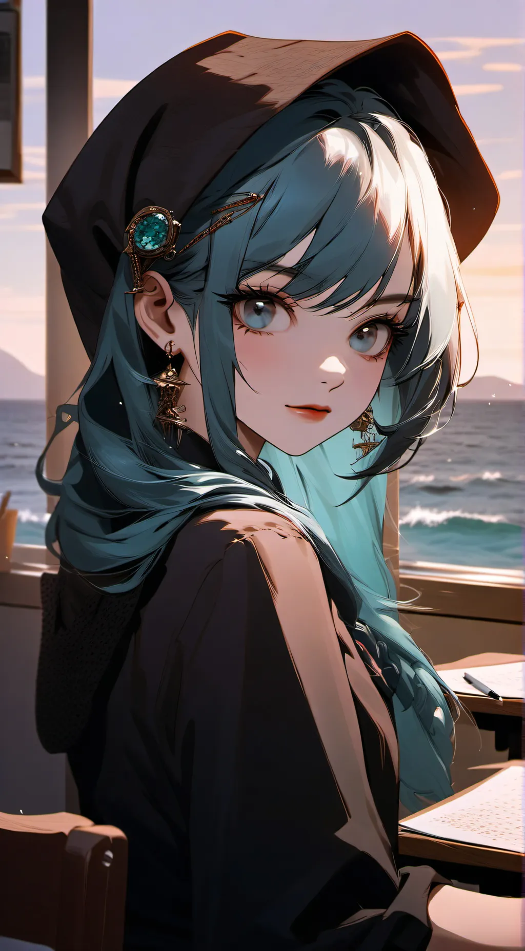 ai character: MHA smoking  background