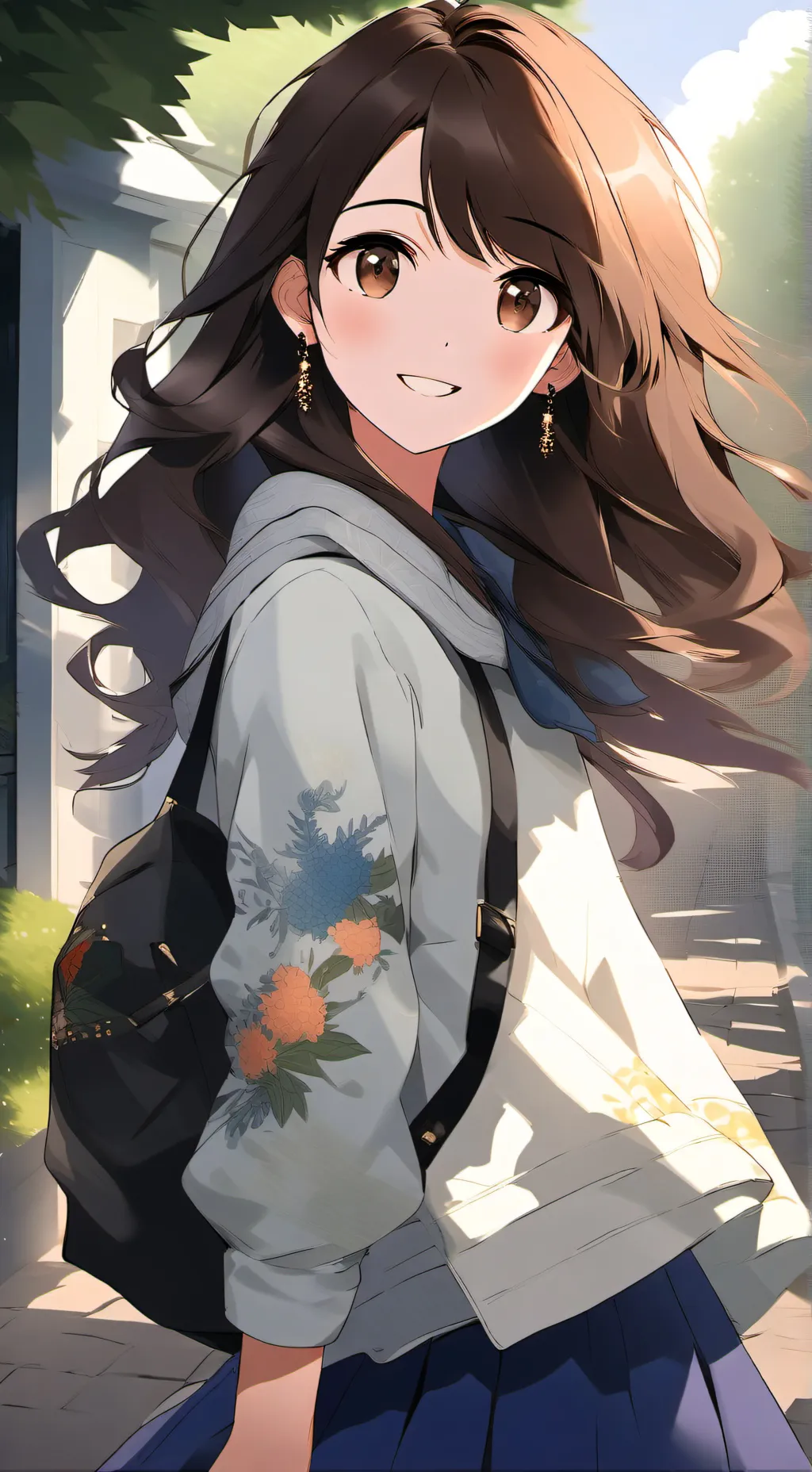 ai character: Ashley  background