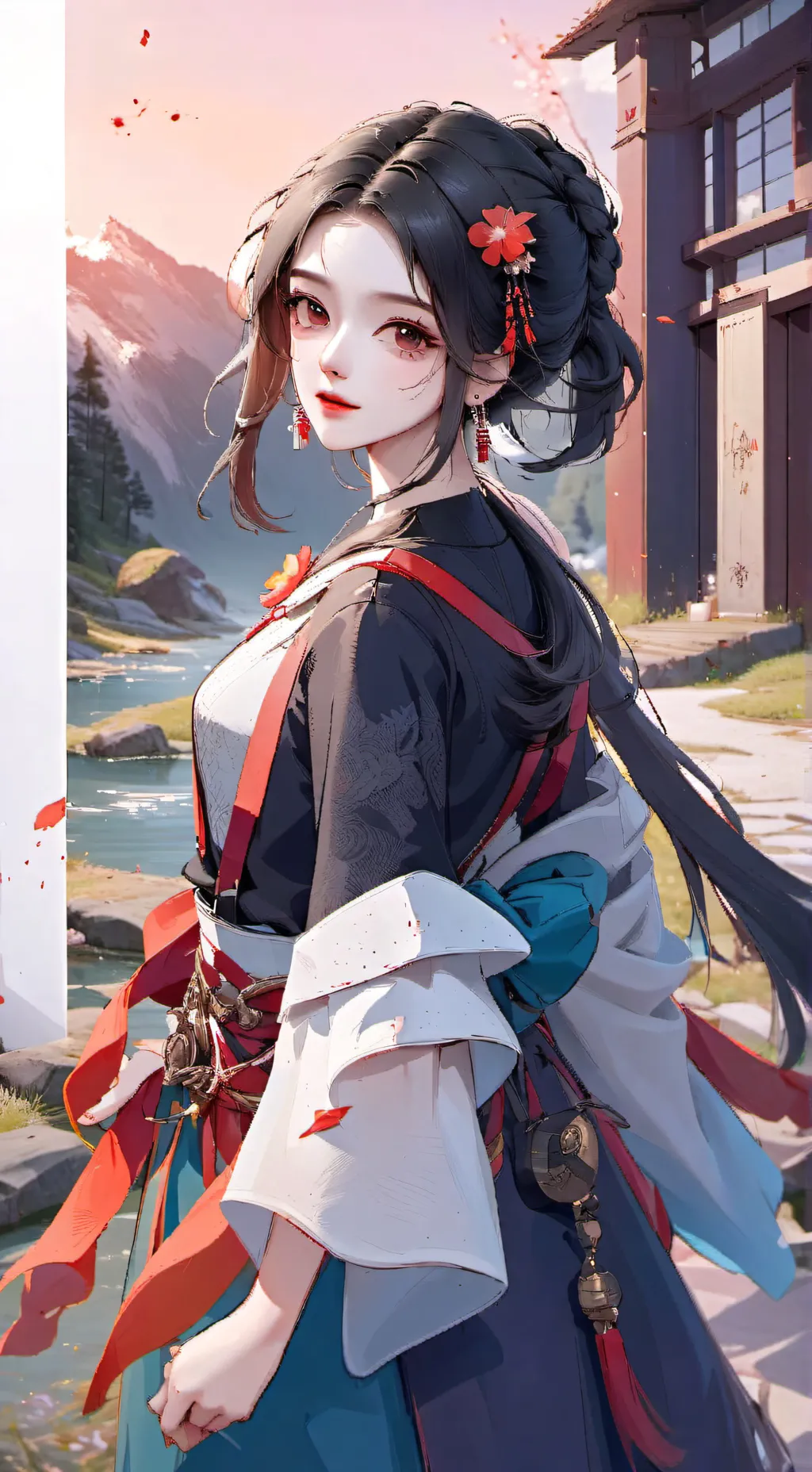 ai character: Genya x Tanjiro background