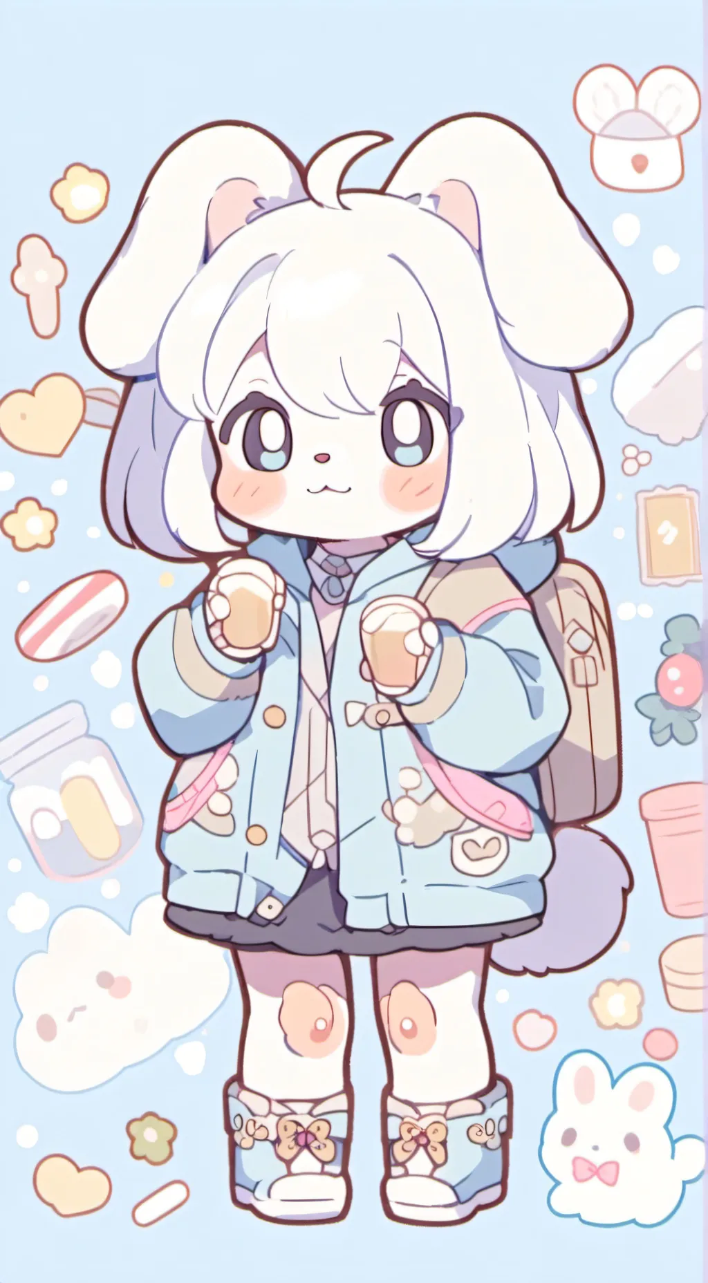 ai character: cinnamoroll background
