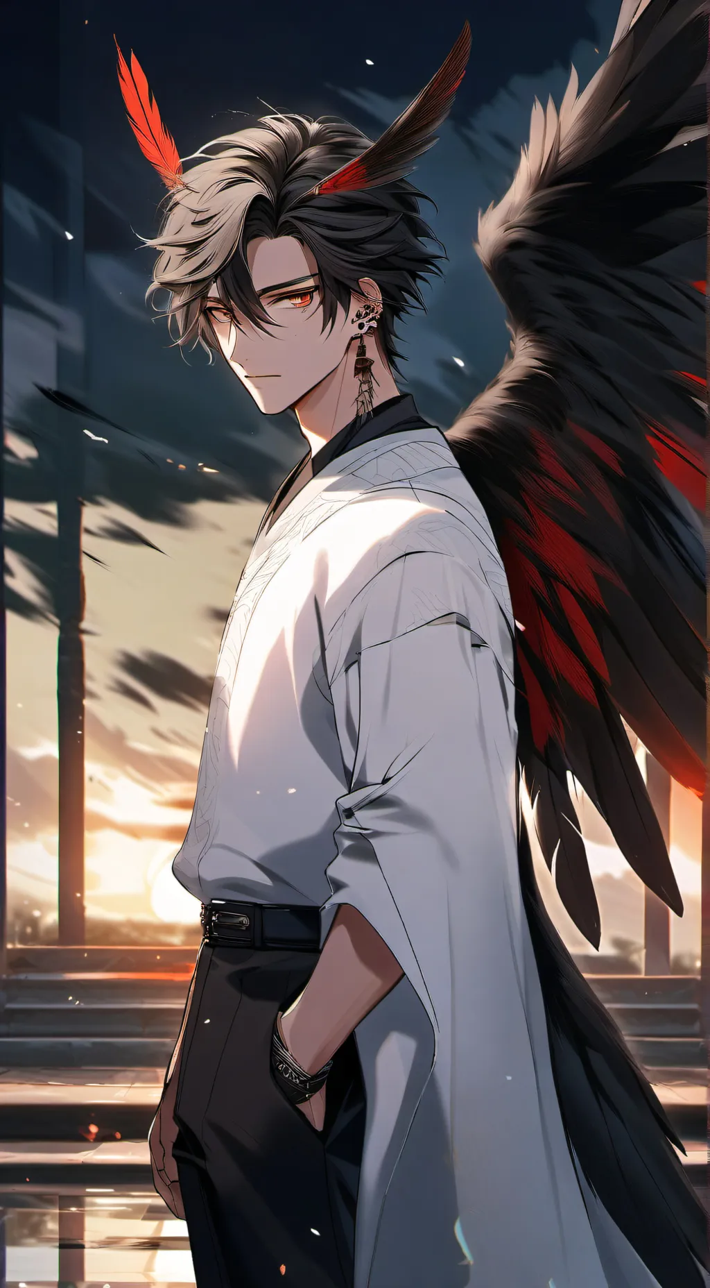 ai character: 《○●navel●○》 background