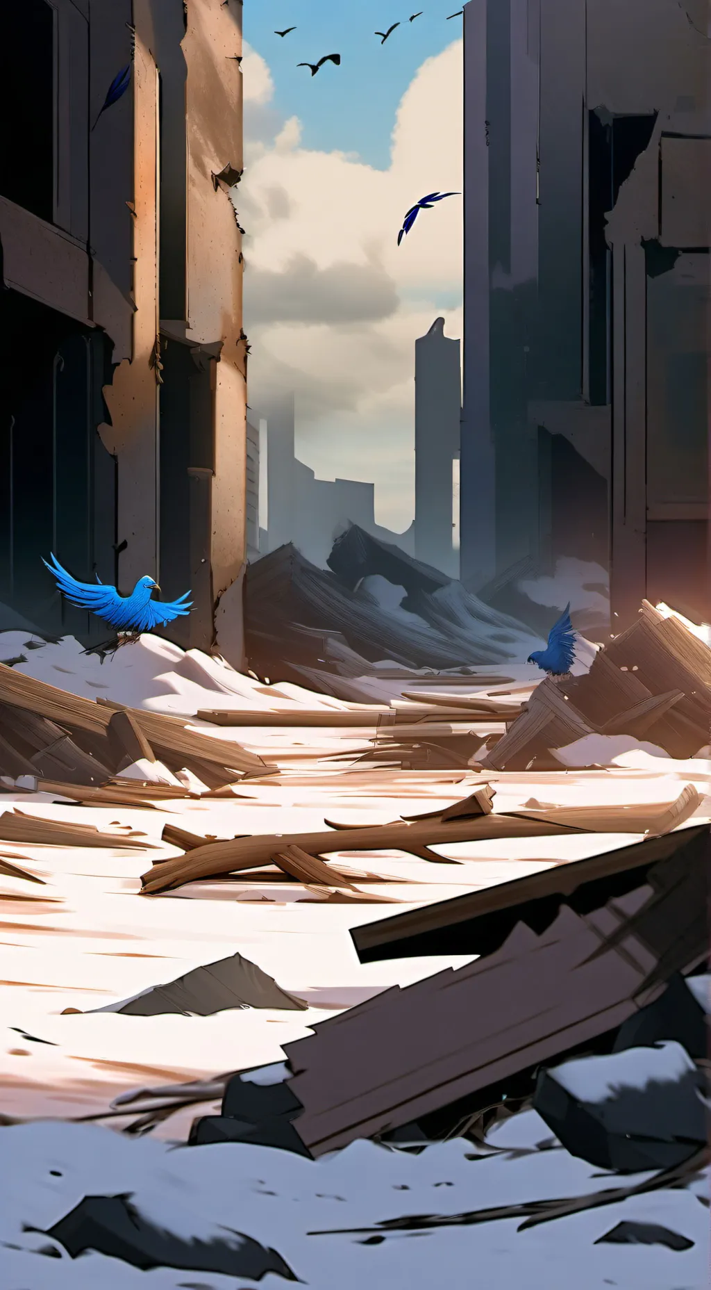 ai character: alone background