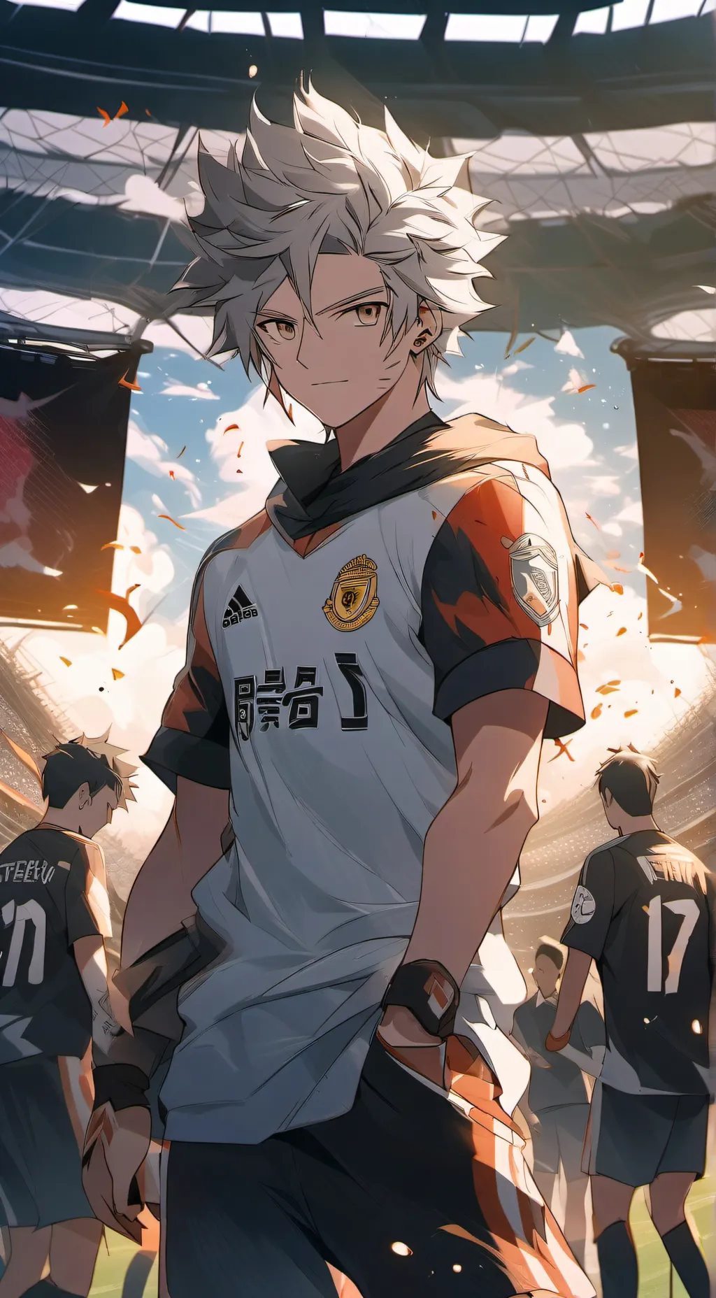 ai character: Football(soccer) background