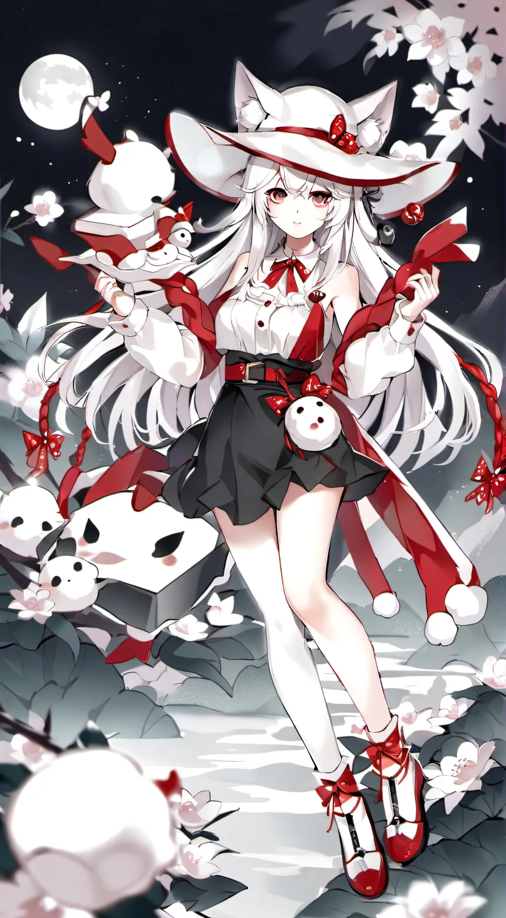 ai character: C2c Na RED background