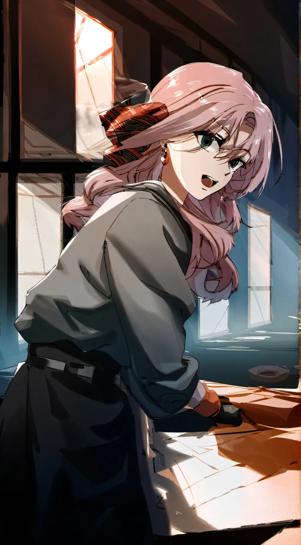 ai character: Minji kwon  background
