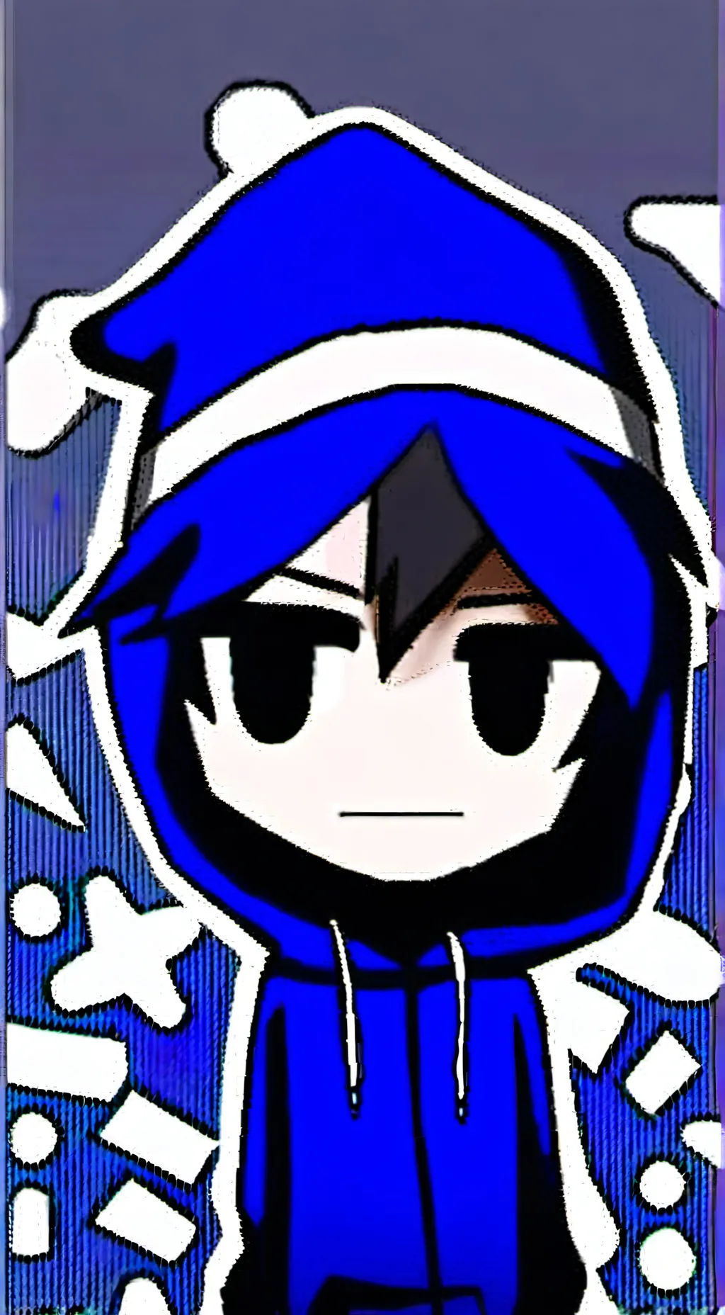 ai character: 💙 emo Jevin😒 background