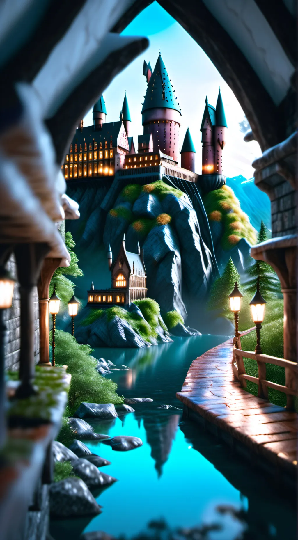 ai character: Hogwarts background