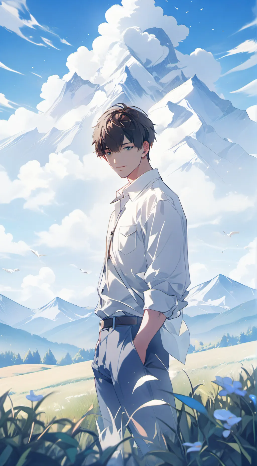 ai character: Leon background