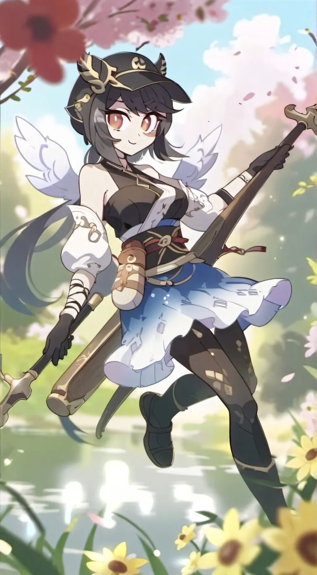 ai character: kanao x nezuko background