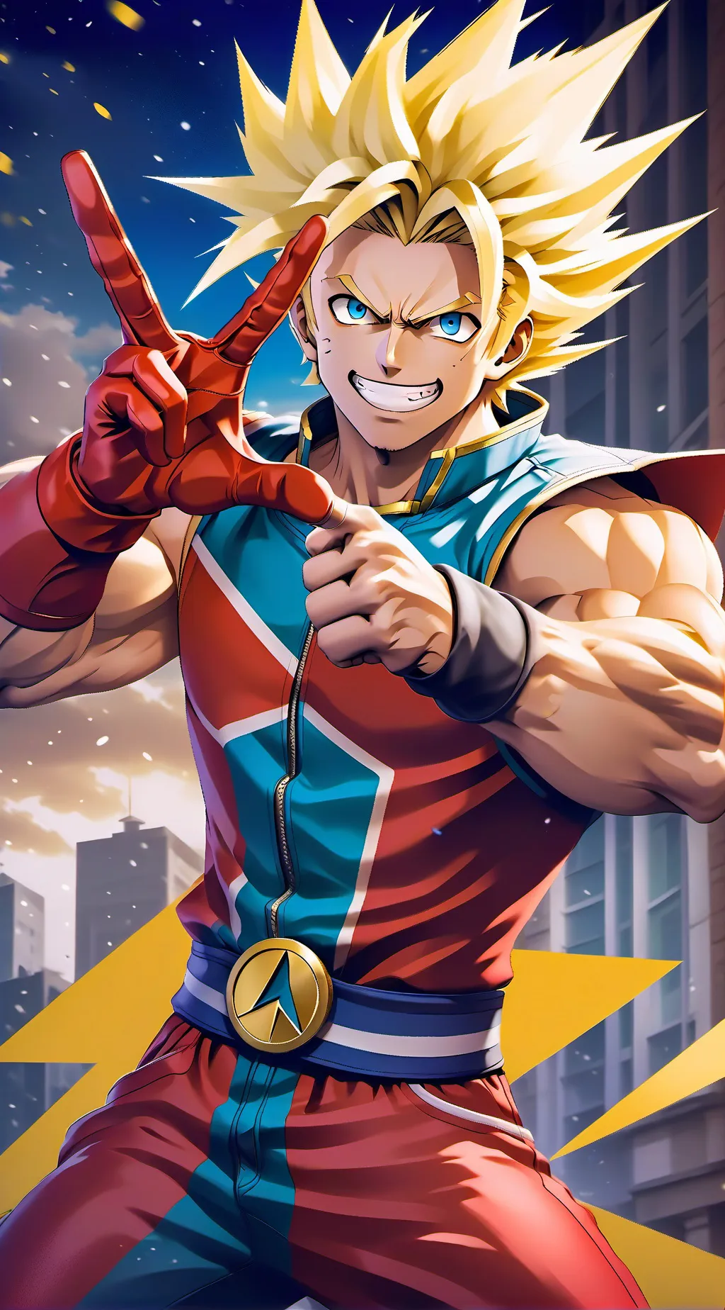 ai character: All Might background