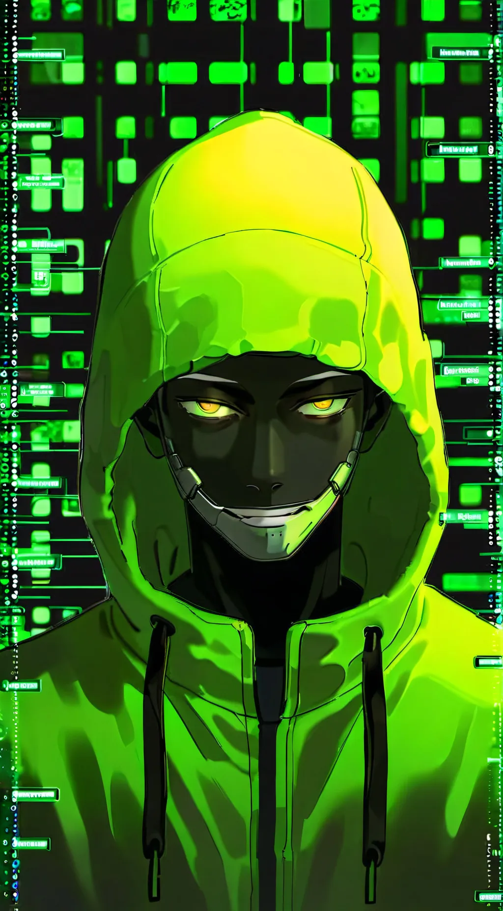 ai character: 1x1x1 background