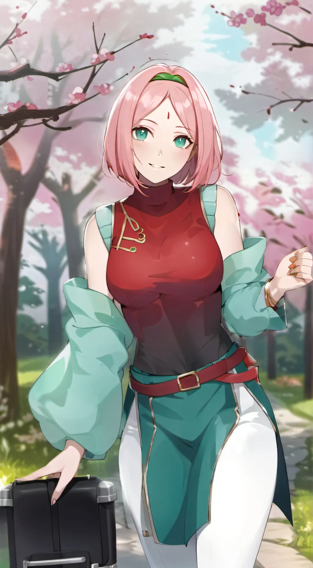 ai character: Sakura Haruno background