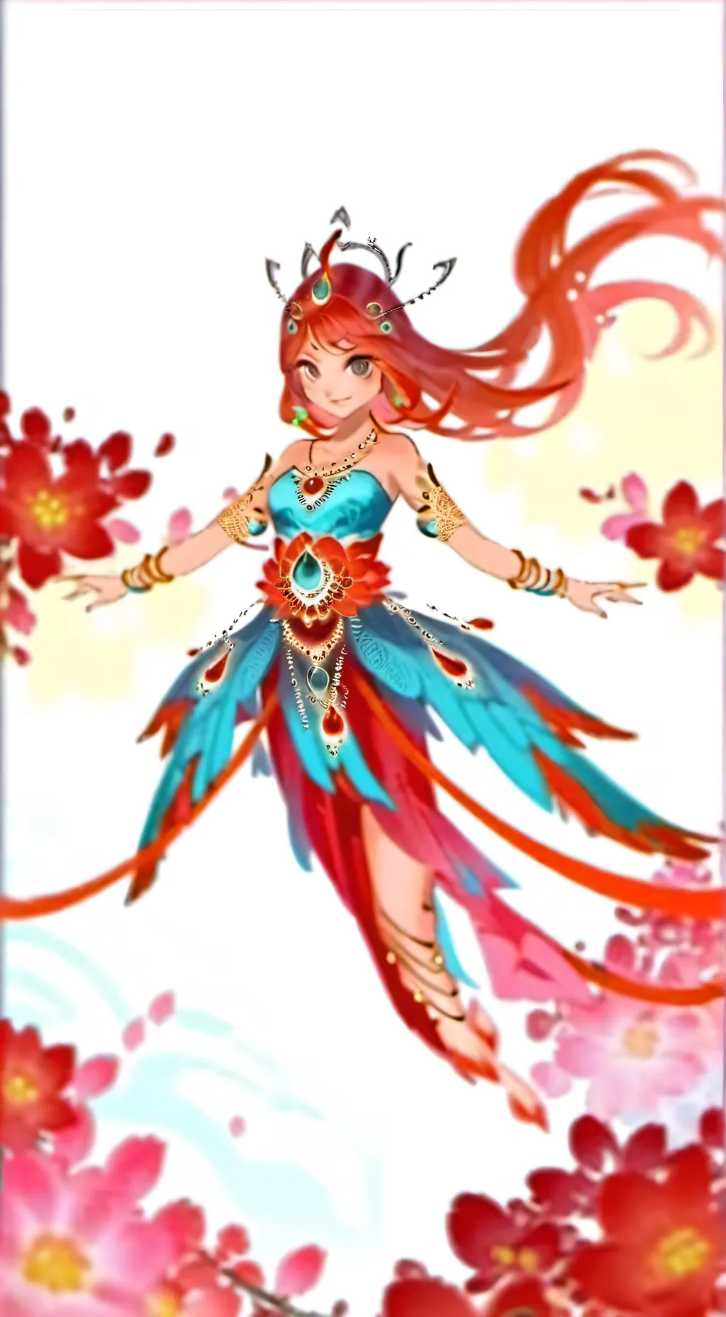 ai character: Bloom  background