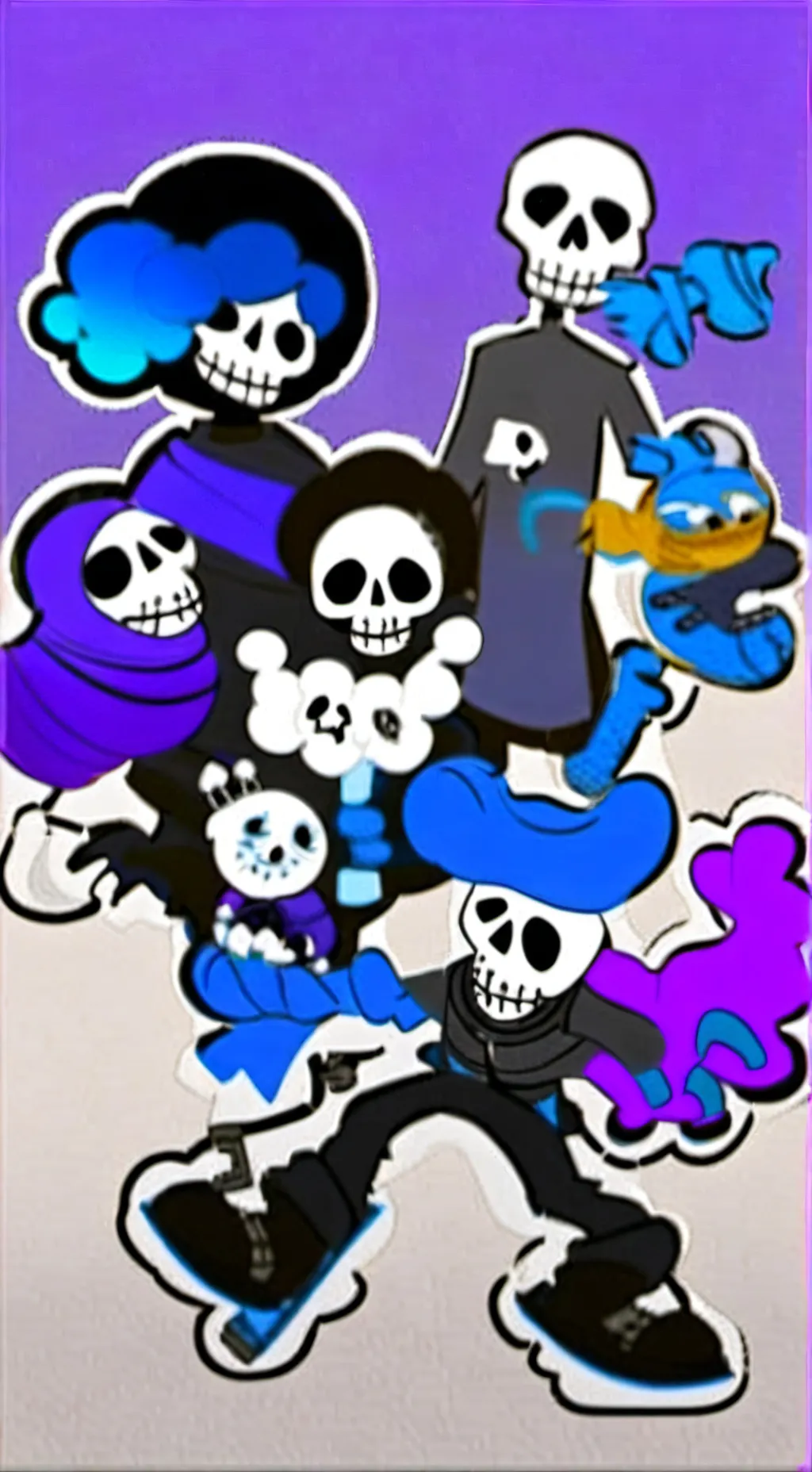ai character: sans au background