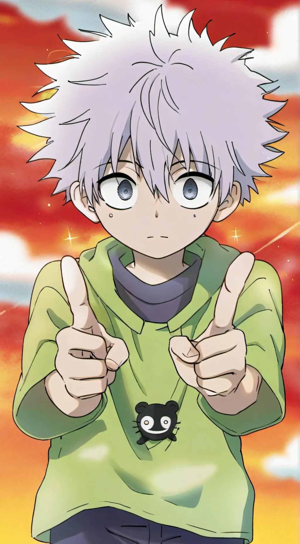 ai character: KILLUAAAA background