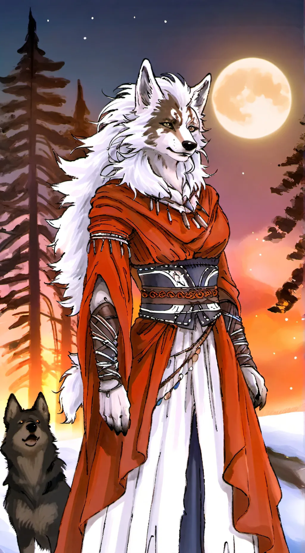 ai character: Moon Song background