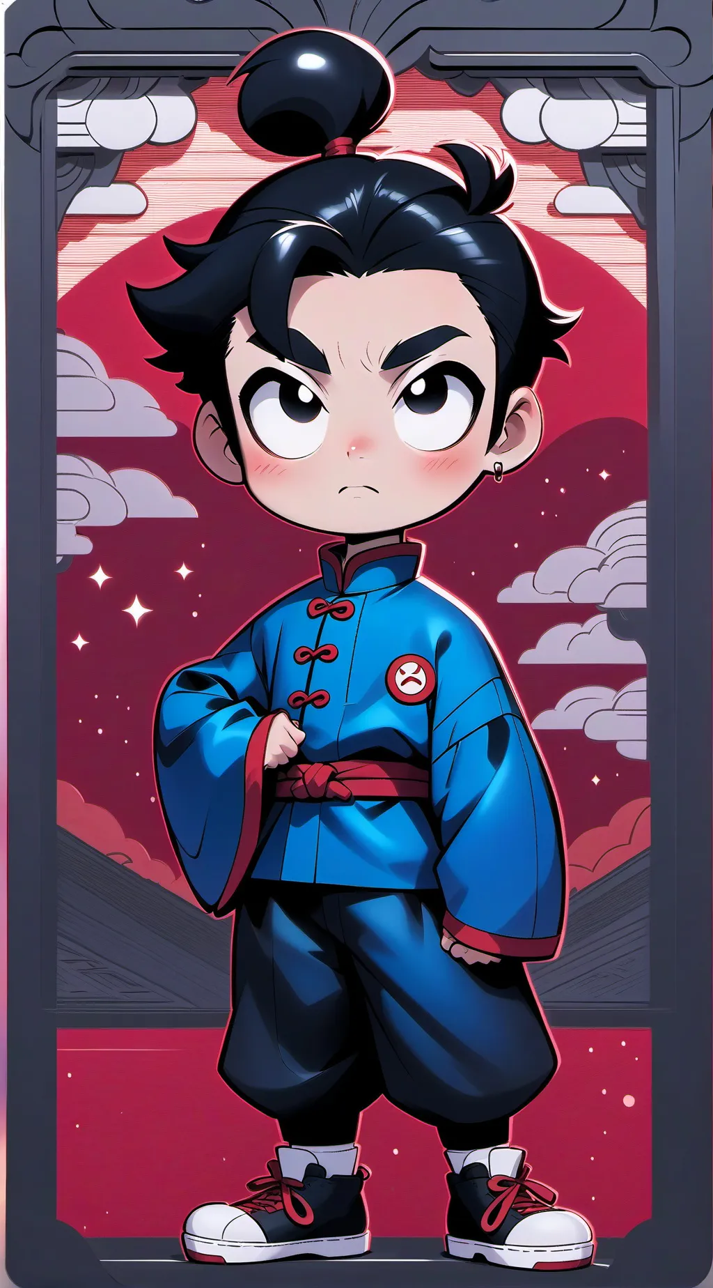 ai character: garu  background