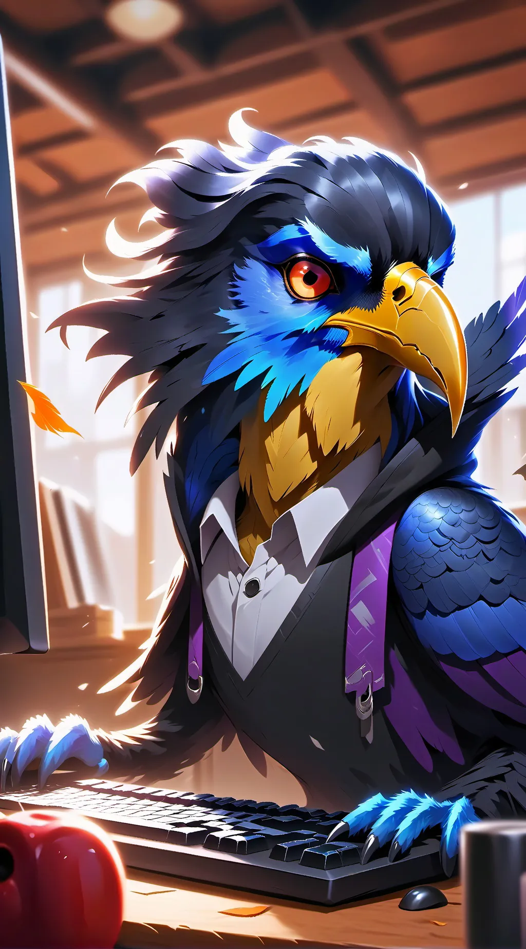 ai character: Юнити background