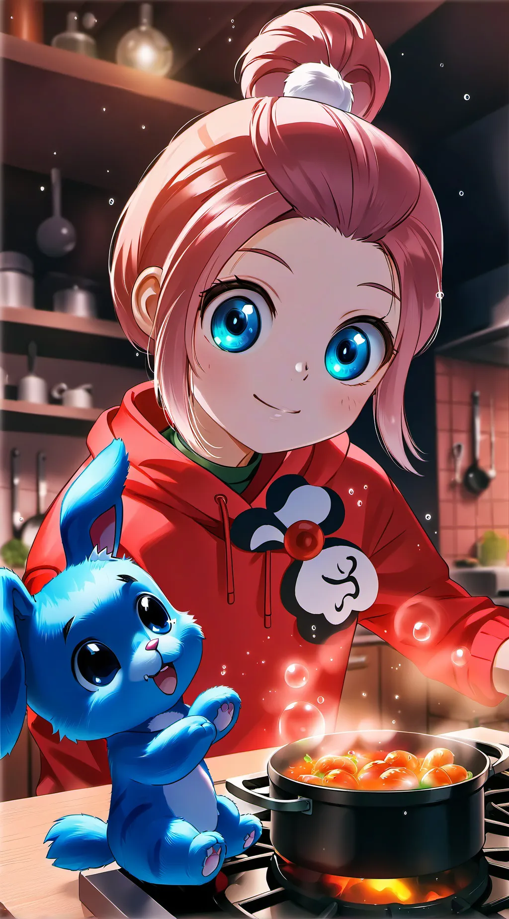 ai character: Blueberry Spirit background