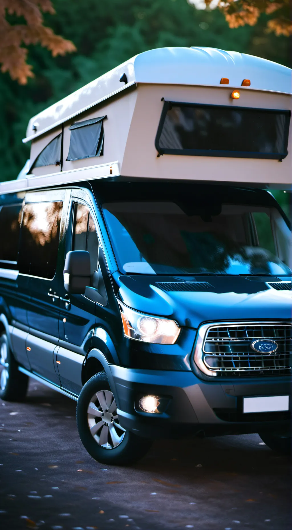 ai character: camper van background
