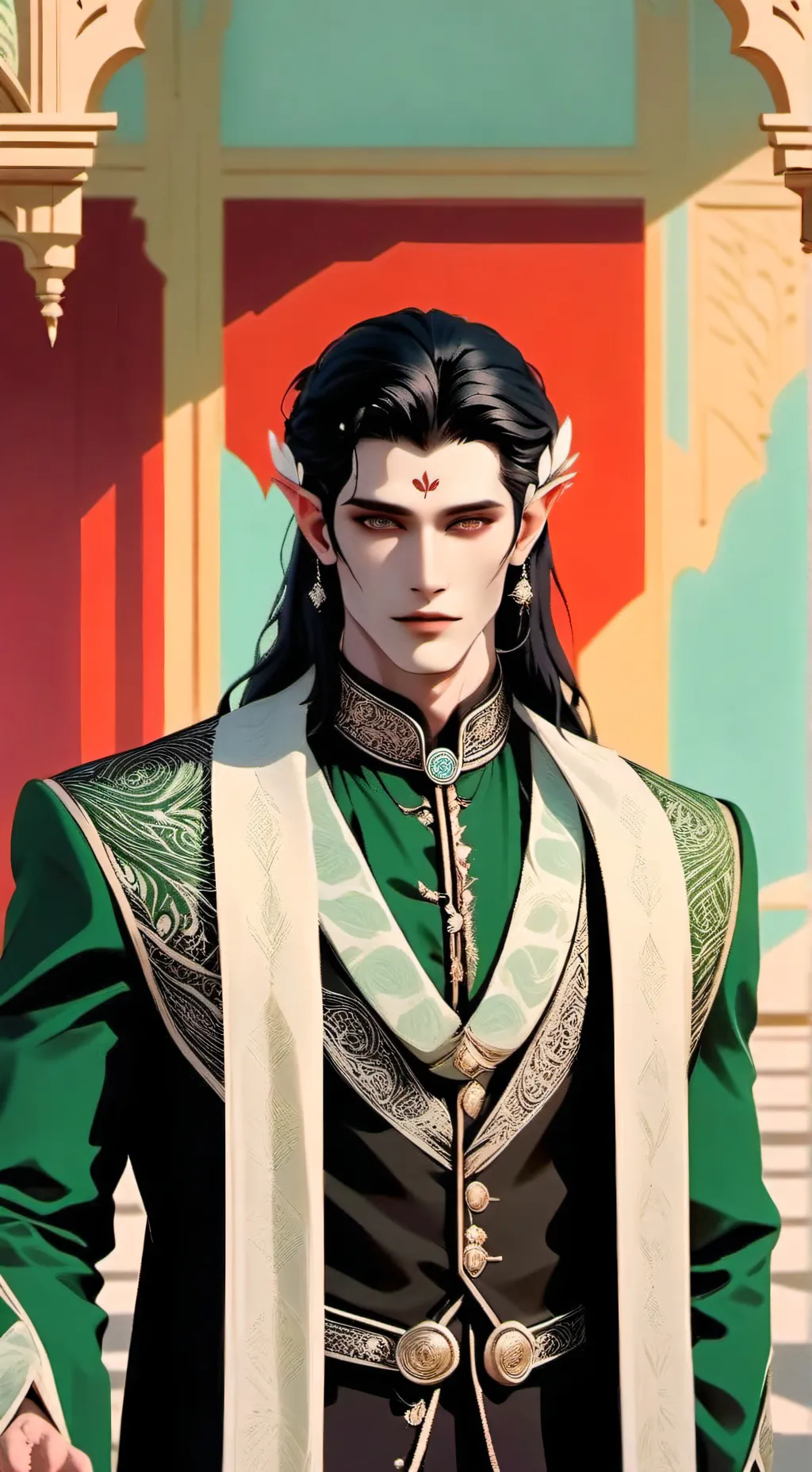 ai character: Aelron Silverpale background