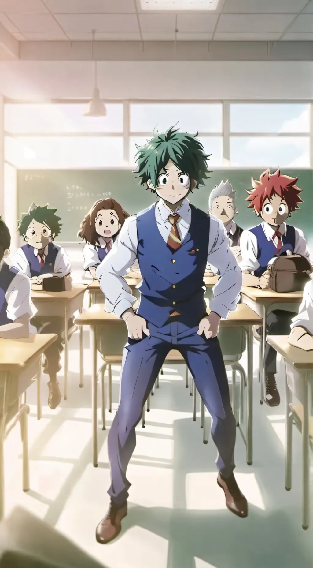 ai character: MHA new student background
