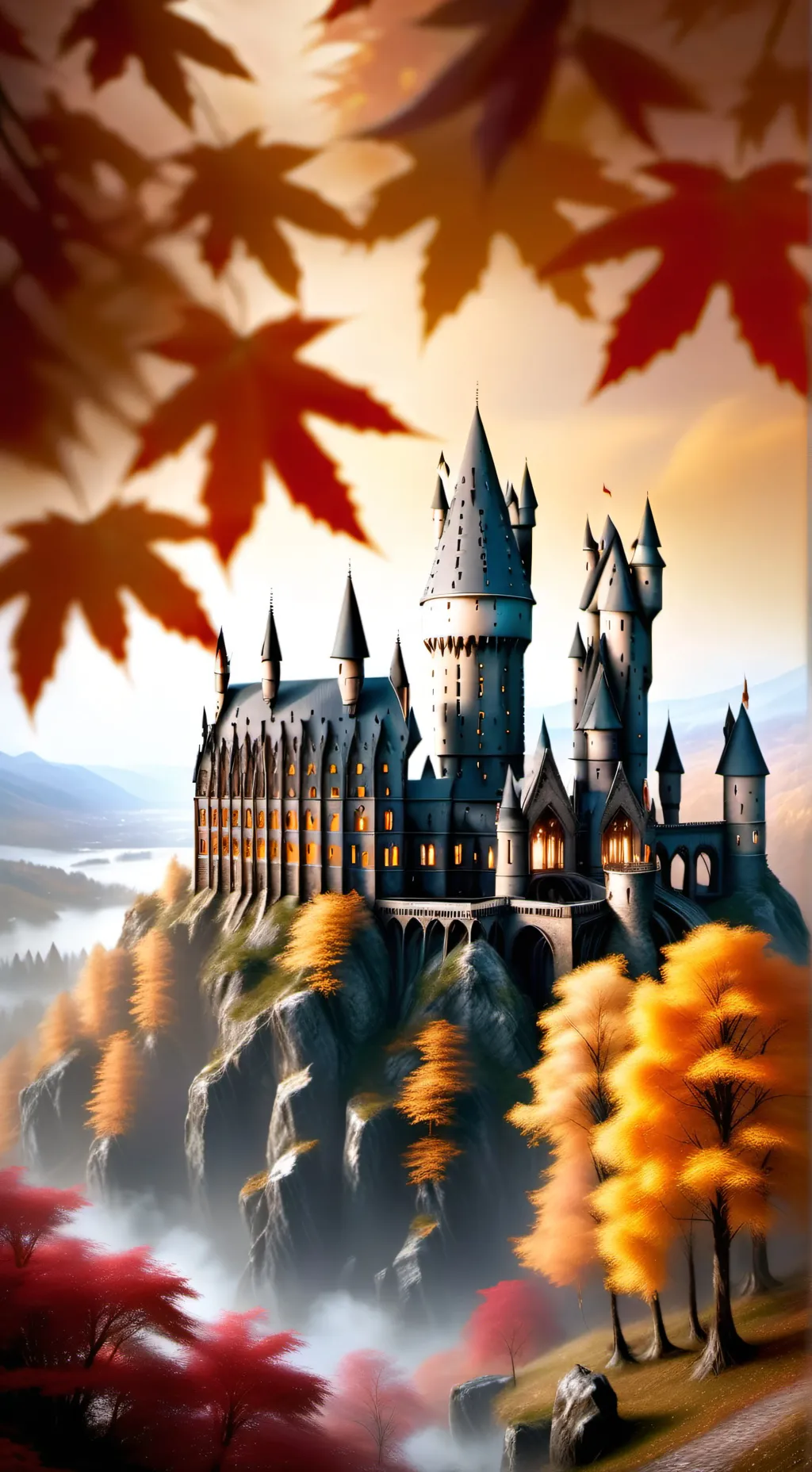 ai character: Hogwarts  background