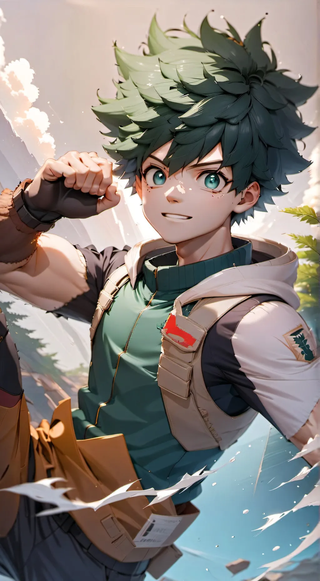 ai character: Deku's death... background