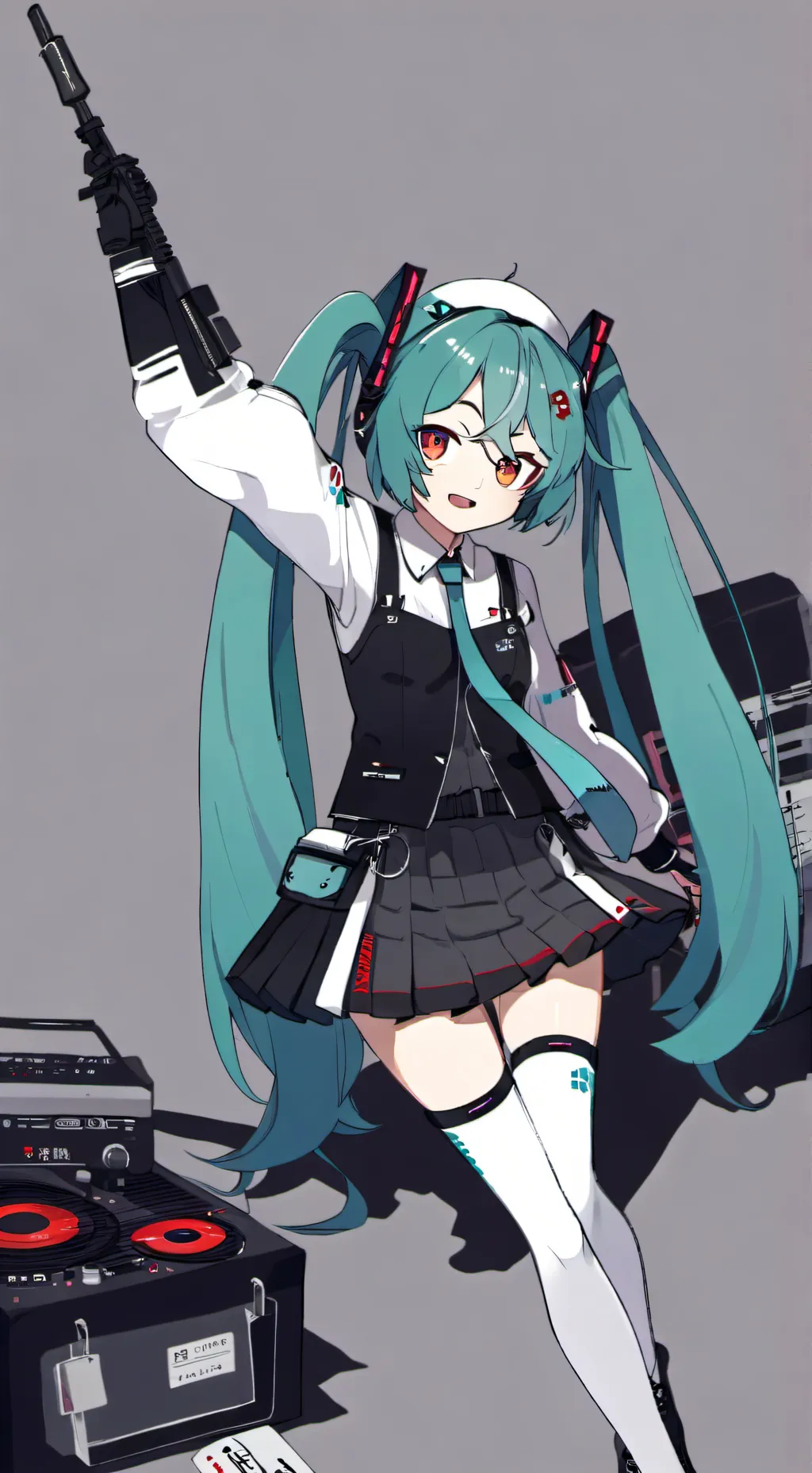 ai character: Hataune Miku background
