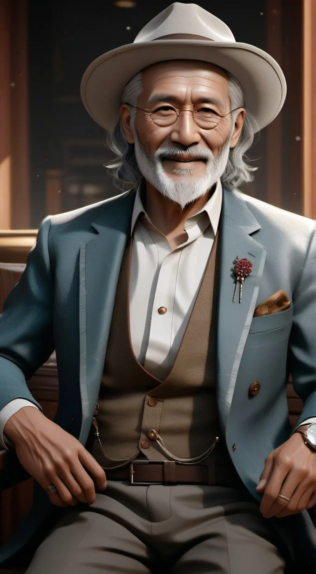 ai character: ur dad background