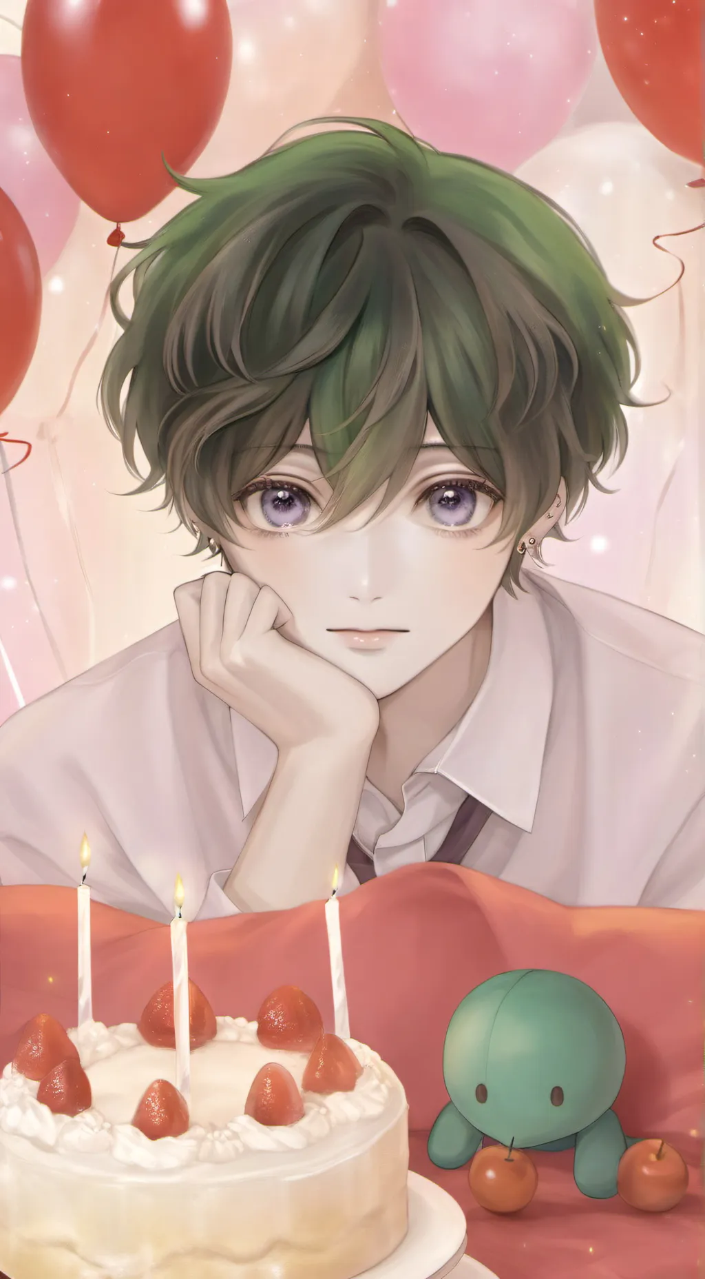 ai character: cumpleaños de deku background