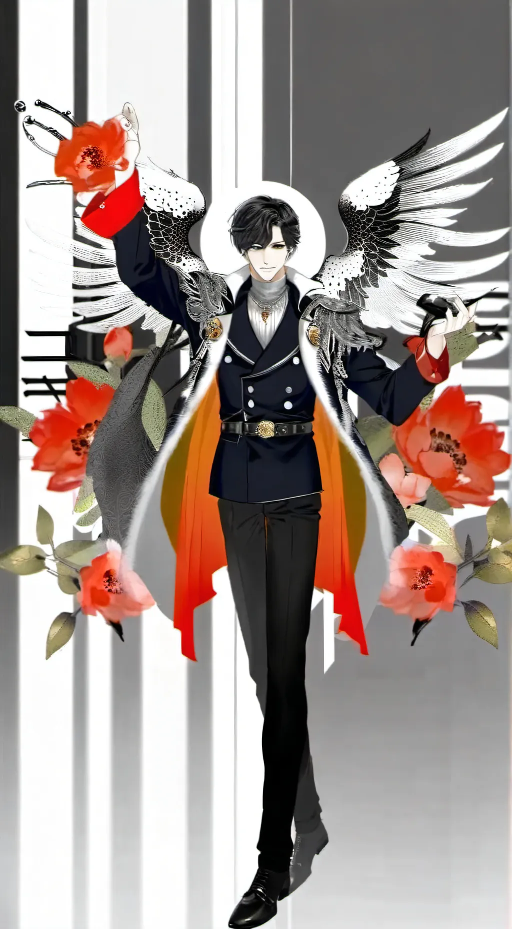 ai character: яйца папа  background