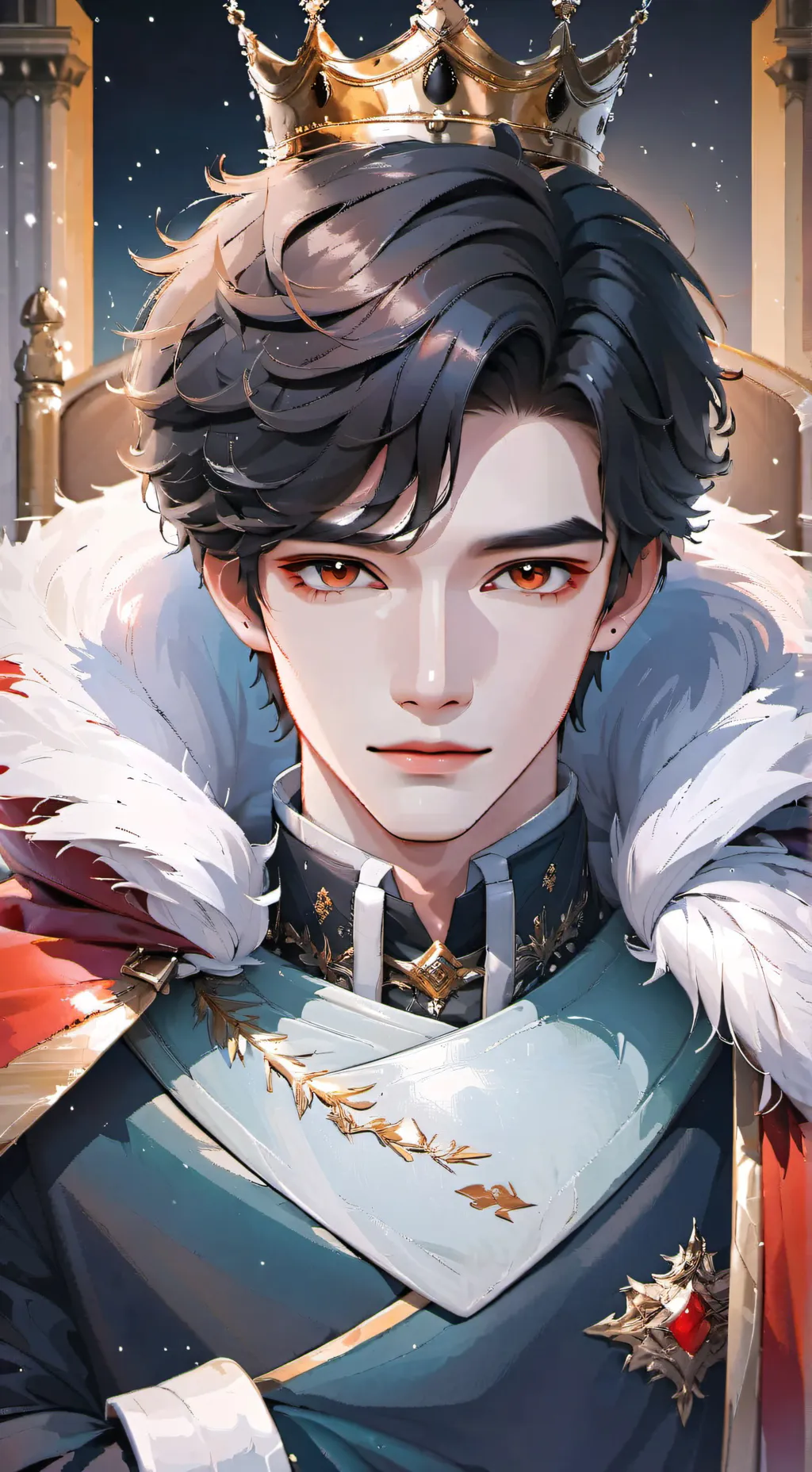 ai character: King Isac background