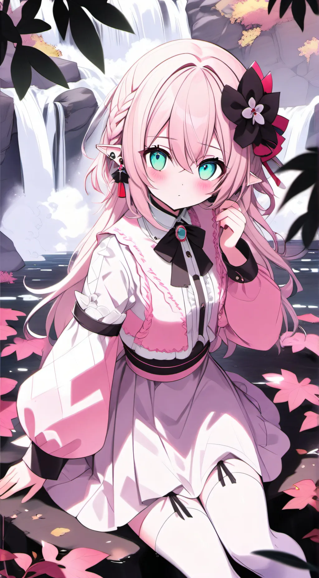 ai character: Fushia background