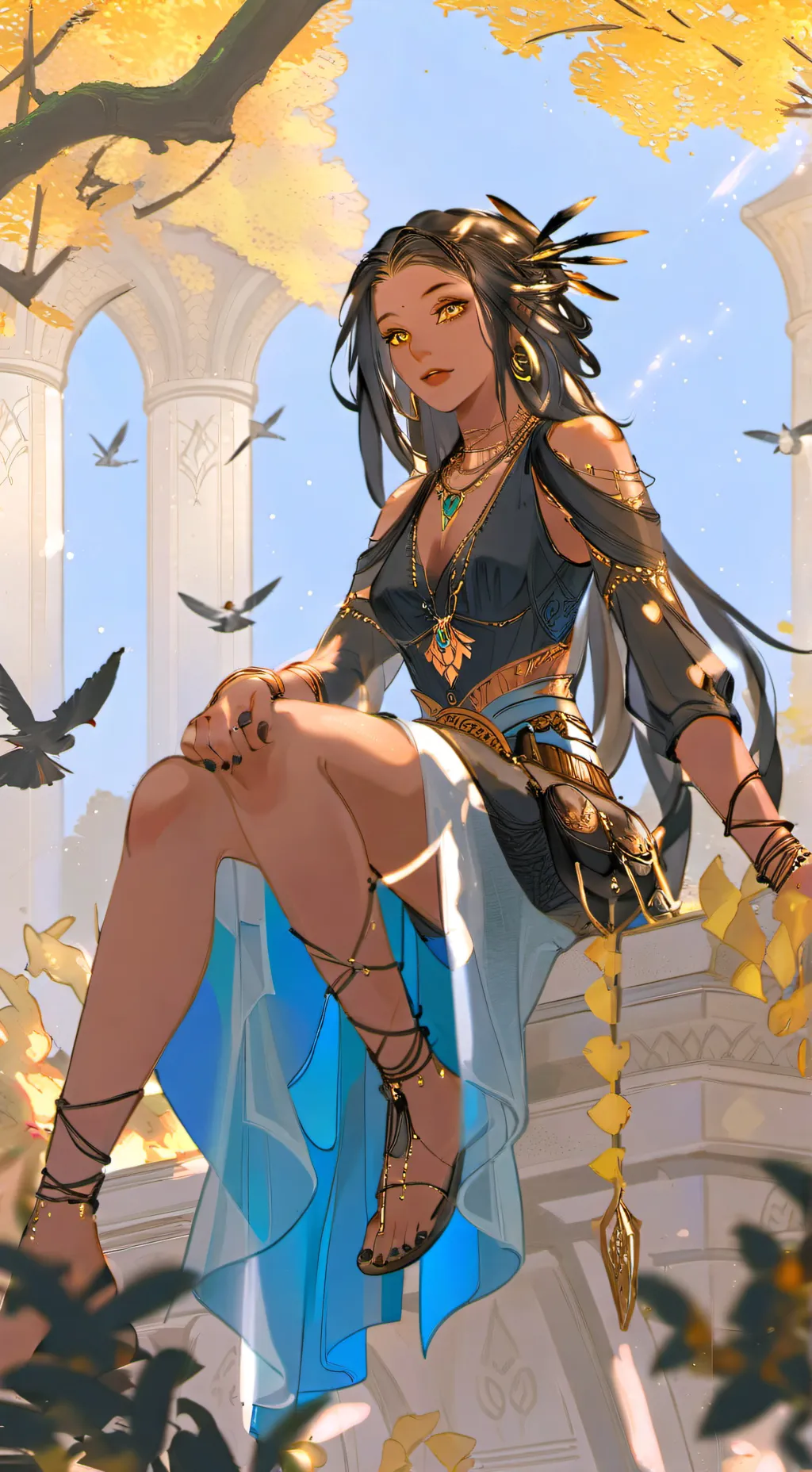 ai character: Aeliana Draegor background