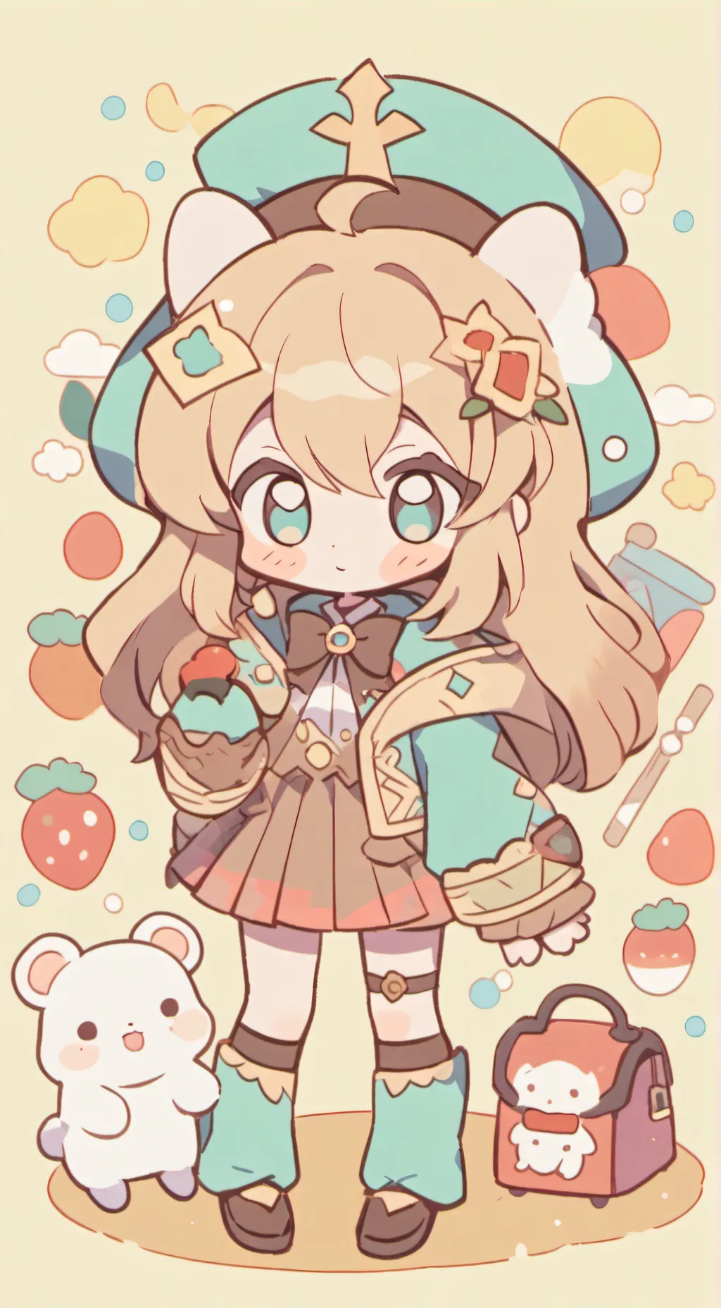 ai character: bebe ansiedad  background