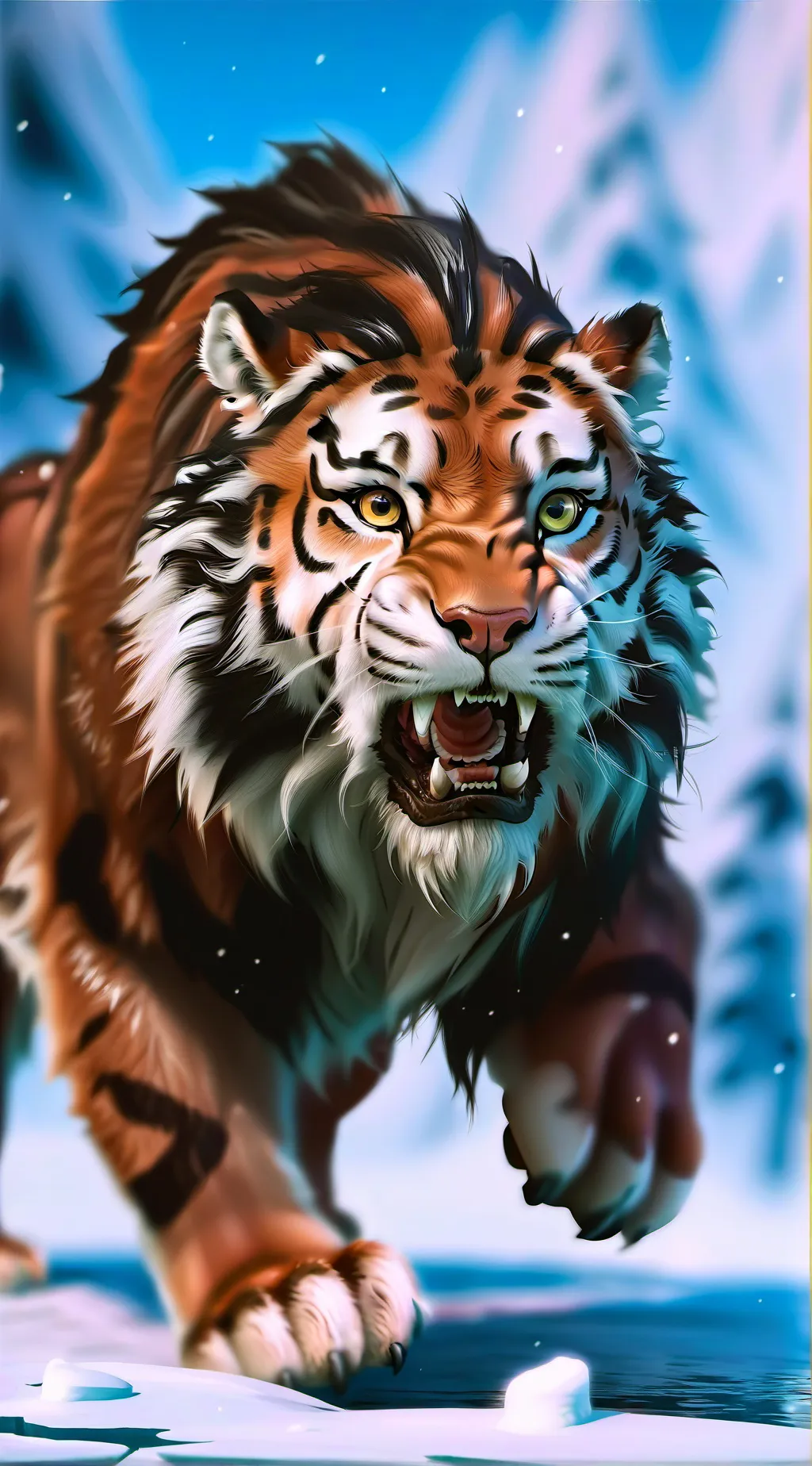 ai character: smilodon background